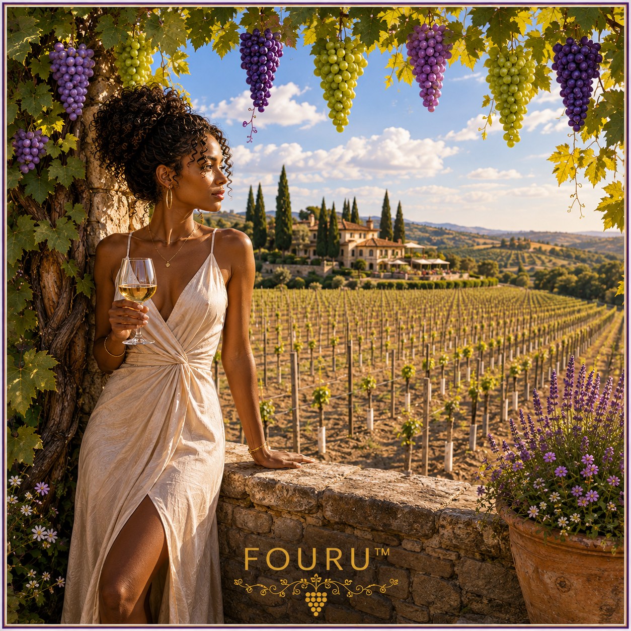 Golden vineyard