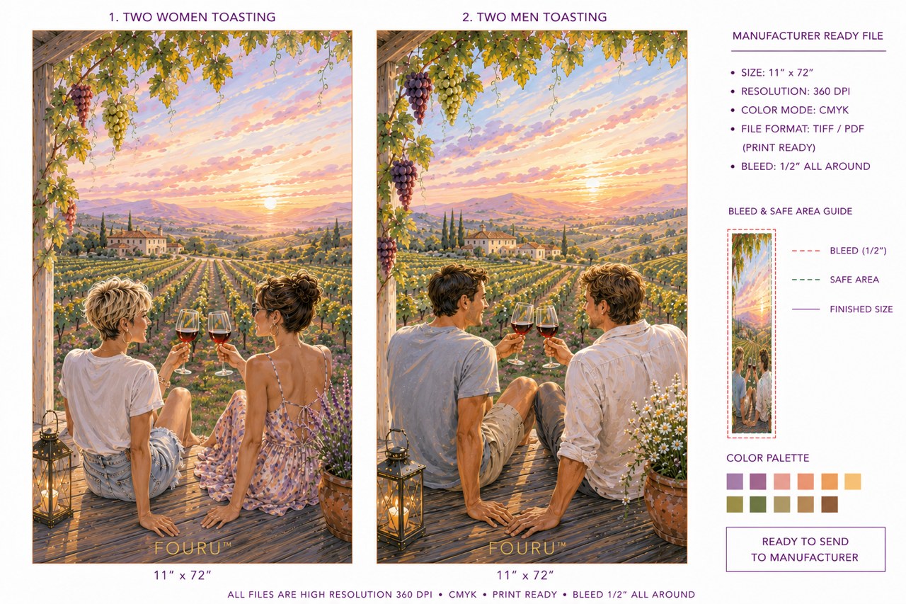 Vineyard scarf design